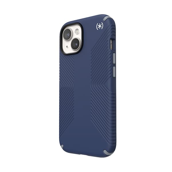 Speck Presidio2 Grip Magsafe - iPhone 15 / iPhone 14 / iPhone 13 kotelo (rannikonsininen / pölynharmaa / valkoinen)