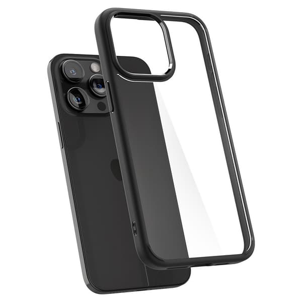 Spigen Ultra Hybrid - kotelo iPhone 15 Prolle (mattamusta)