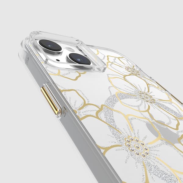 Case-Mate Floral Gems MagSafe - iPhone 15 Plus -kotelo (kulta)