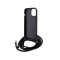 Pikkukuva 6 / 7: Karl Lagerfeld Crossbody Saffiano Metal Pin Karl & Choupette - iPhone 15 -kotelo (musta)