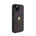 Miniatyrbillede 4 af 8: Ferrari Twist Metal Logo - iPhone 15 Plus etui (sort)