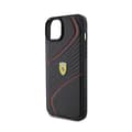 Miniatyrbillede 6 af 8: Ferrari Twist Metal Logo - iPhone 15 Plus etui (sort)
