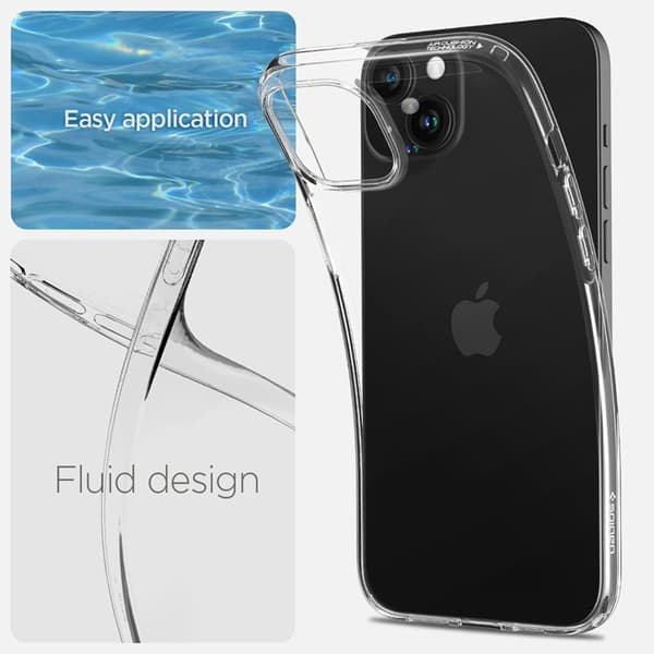 Spigen Liquid Crystal - iPhone 15 -kotelo (läpinäkyvä)