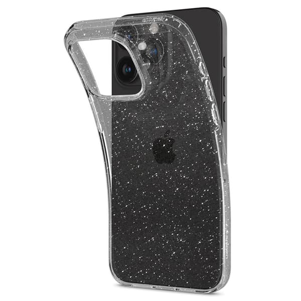 Spigen Liquid Crystal Glitter - Cover til iPhone 15 Pro Max (gennemsigtig)