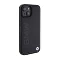 Miniatyrbild 4 av 8: BMW Leather Hot Stamp - iPhone 15-fodral (svart)