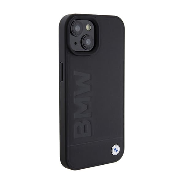 BMW Leather Hot Stamp - iPhone 15-fodral (svart)