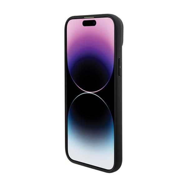 BMW Leather Hot Stamp - iPhone 15-fodral (svart)