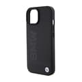 Miniatyrbild 6 av 8: BMW Leather Hot Stamp - iPhone 15-fodral (svart)