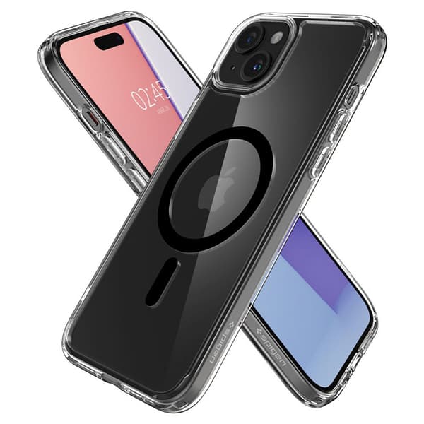 Spigen Ultra Hybrid Mag MagSafe - iPhone 15 Plus etui (sort)