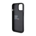 Miniatyrbild 7 av 8: BMW Leather Carbon Blue Line - iPhone 15-fodral (svart)