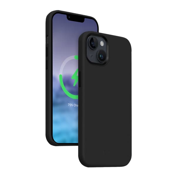 Crong Color Cover LUX Magnetic - iPhone 15 Plus MagSafe-fodral (svart)