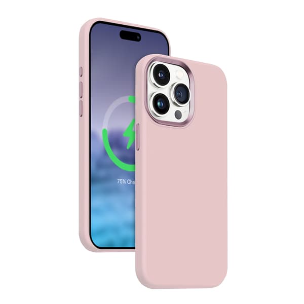 Crong Color Cover Cover LUX Magnetic - iPhone 15 Pro Max MagSafe Case (vaaleanpunainen)