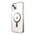 Miniatyrbillede 8 af 10: Speck Presidio Perfect-Clear ClickLock & Magsafe - iPhone 15 Plus / iPhone 14 Plus etui (Klar / Chrome Finish / Serene Silver)