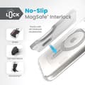 Miniatyrbillede 2 af 10: Speck Presidio Perfect-Clear ClickLock & Magsafe - iPhone 15 Plus / iPhone 14 Plus etui (Klar / Chrome Finish / Serene Silver)
