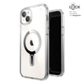 Miniatyrbillede 1 af 10: Speck Presidio Perfect-Clear ClickLock & Magsafe - iPhone 15 Plus / iPhone 14 Plus etui (Klar / Chrome Finish / Serene Silver)