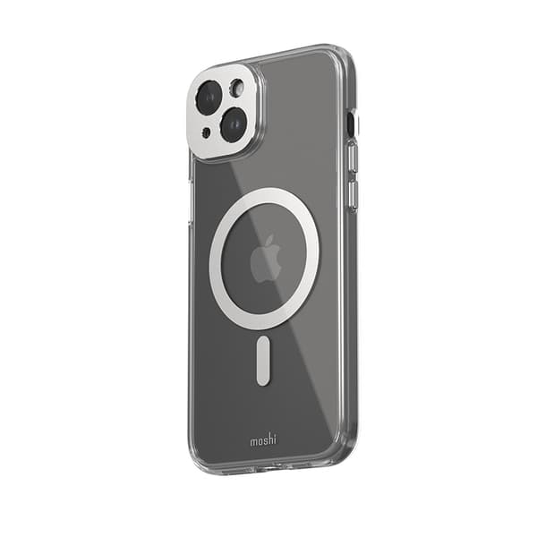 Moshi iGlaze MagSafe - iPhone 15 Plus etui (Luna Silver)