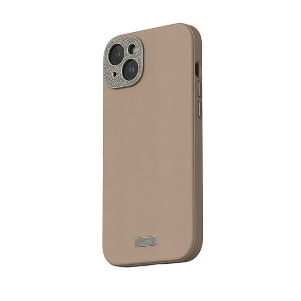 Moshi Napa MagSafe - iPhone 15 Plus læderetui (Woodsmoke Brown)