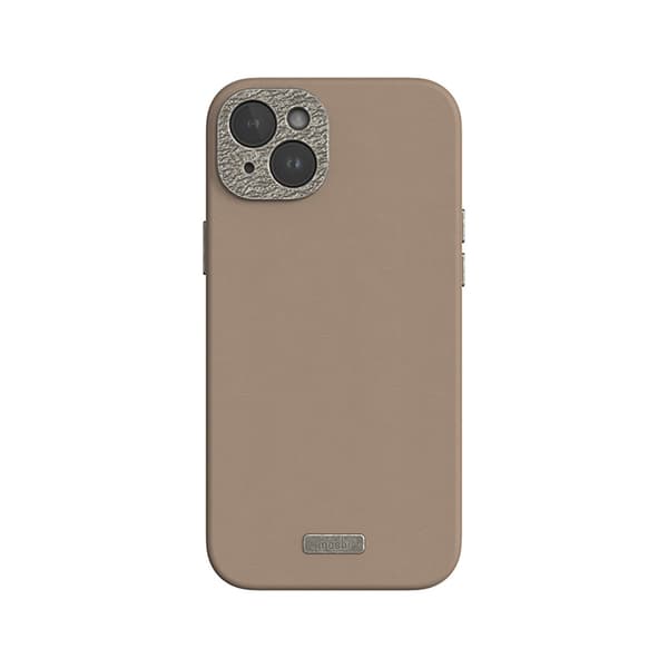 Moshi Napa MagSafe - iPhone 15 Plus læderetui (Woodsmoke Brown)