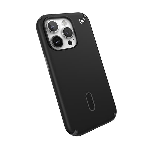 Speck Presidio2 Pro ClickLock & MagSafe - iPhone 15 Pro -kuori (musta / liuskeharmaa / valkoinen)