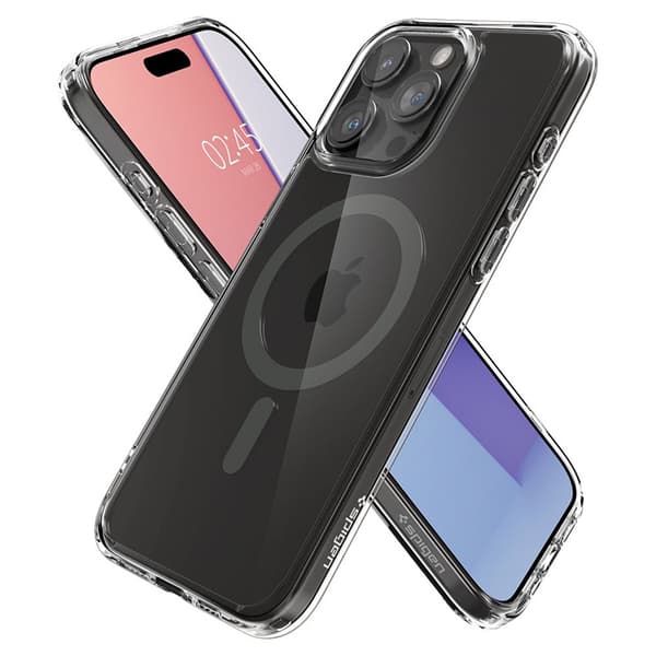 Spigen Ultra Hybrid Mag MagSafe - Cover til iPhone 15 Pro Max (Graphite)