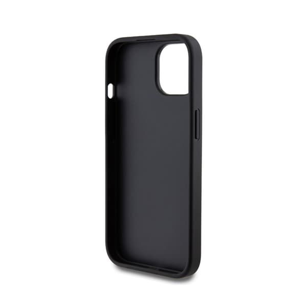 Guess Glitter Script Big 4G - iPhone 15-fodral (svart)