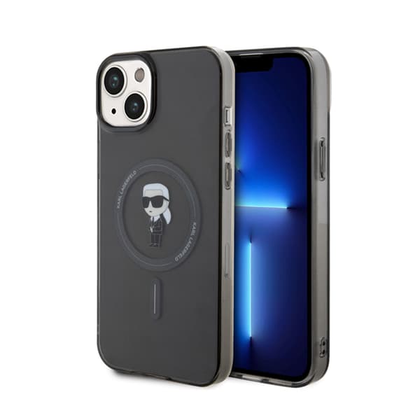 Karl Lagerfeld IML Ikonik MagSafe - iPhone 15 Plus etui (sort)