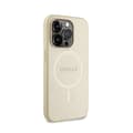 Miniatyrbillede 4 af 8: Guess Saffiano MagSafe - iPhone 15 Pro etui (guld)