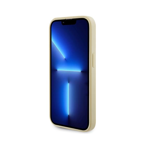 Guess Saffiano MagSafe - iPhone 15 Pro etui (guld)