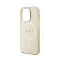 Miniatyrbillede 6 af 8: Guess Saffiano MagSafe - iPhone 15 Pro etui (guld)