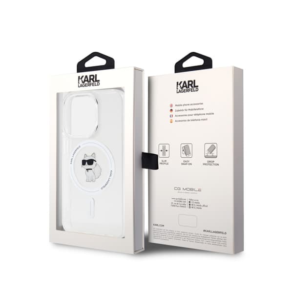 Karl Lagerfeld IML Choupette MagSafe - iPhone 15 Pro -kotelo (läpinäkyvä)