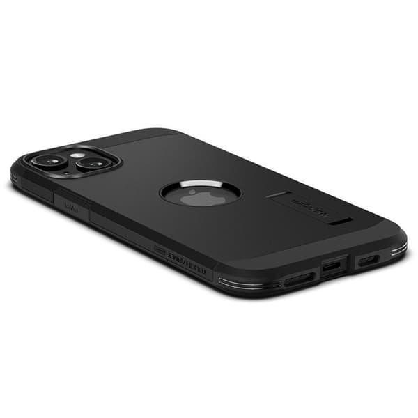 Spigen Tough Armor MagSafe - iPhone 15 -kotelo (musta)