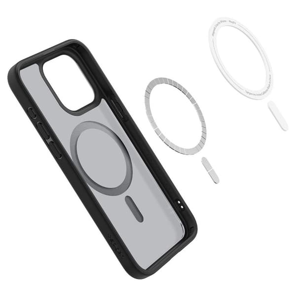 Spigen Ultra Hybrid Mag MagSafe - Cover til iPhone 15 Pro (Frost Black)