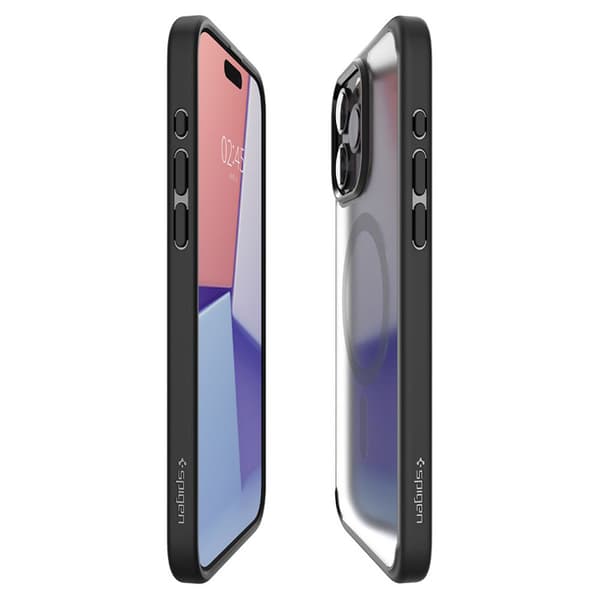 Spigen Ultra Hybrid Mag MagSafe - Cover til iPhone 15 Pro (Frost Black)