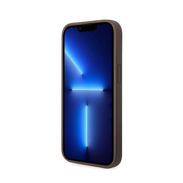Guess 4G Metal Guld Logo - iPhone 15 Plus Cover (Brun)