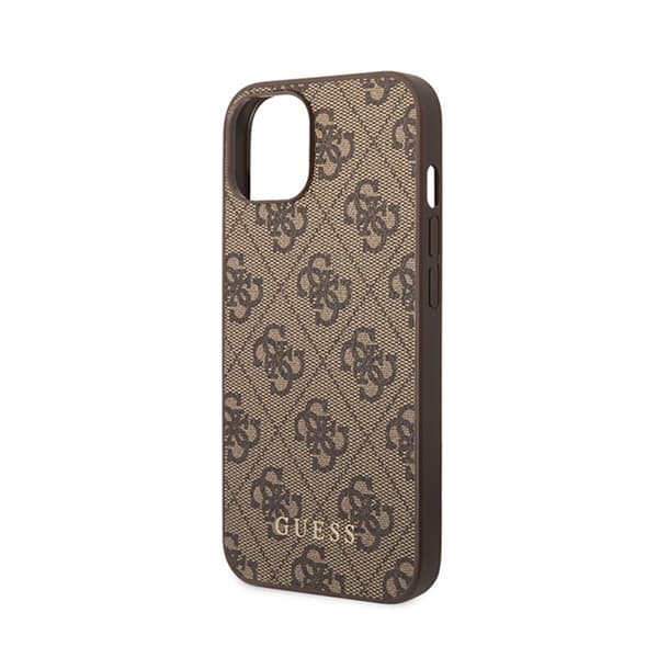 Guess 4G Metal Guld Logo - iPhone 15 Plus Cover (Brun)