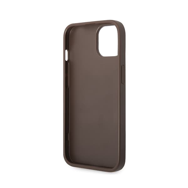 Guess 4G Metal Guld Logo - iPhone 15 Plus Cover (Brun)