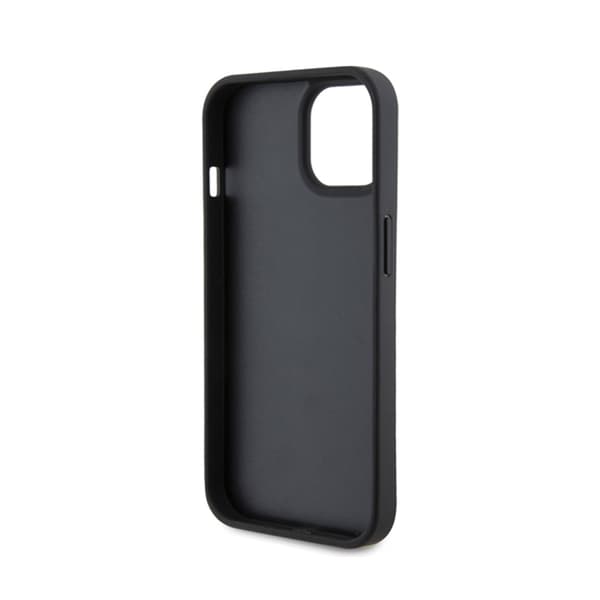 Ferrari tikattu metallilogo - iPhone 15 -kotelo (musta)