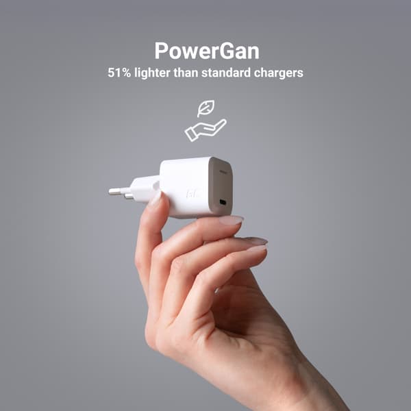 Green Cell - GC PowerGaN 33W USB-C Power Delivery vægoplader