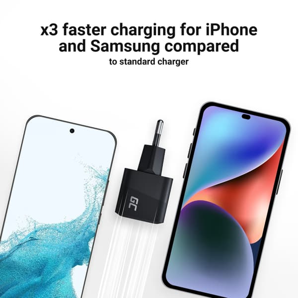 Green Cell - GC PowerGaN 33W USB-C Power Delivery vægoplader