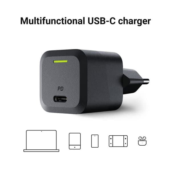 Green Cell - GC PowerGaN 33W USB-C Power Delivery vægoplader