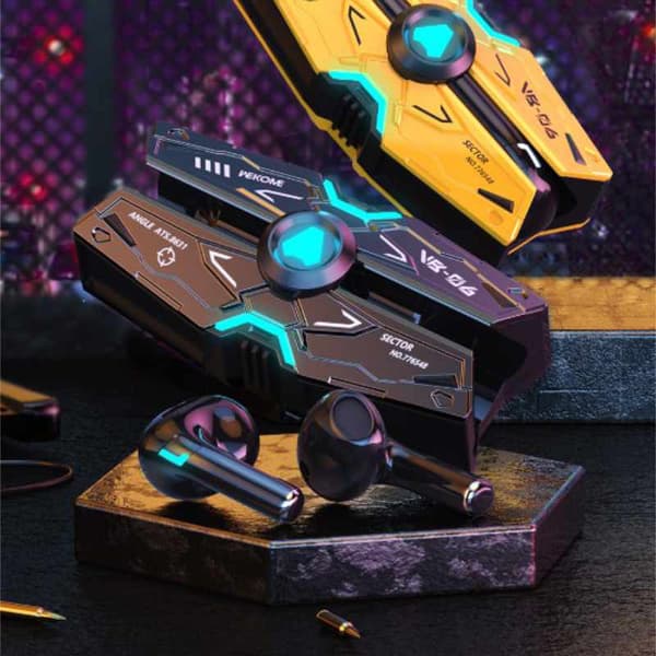 WEKOME VB06 Mecha Series - V5.3 TWS Langattomat Bluetooth-kuulokkeet latauskotelolla (Tarnish)