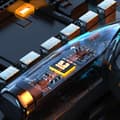 Pikkukuva 9 / 10: WEKOME VB06 Mecha Series - V5.3 TWS Langattomat Bluetooth-kuulokkeet latauskotelolla (Tarnish)
