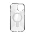 Pikkukuva 10 / 10: Speck Presidio Perfect-Clear Grip ClickLock & MagSafe - iPhone 15 / iPhone 14 / iPhone 13 kotelo (kirkas / Chrome-viimeistely / Serene Silver)