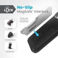 Miniatyrbillede 3 af 10: Speck Presidio2 Grip ClickLock & Magsafe - iPhone 15 Pro-cover (sort / skifergrå / hvid)