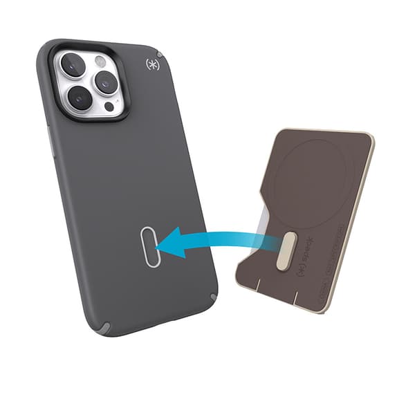 Speck ClickLock pung til MagSafe - Magnetisk MagSafe pung (bleg eg)