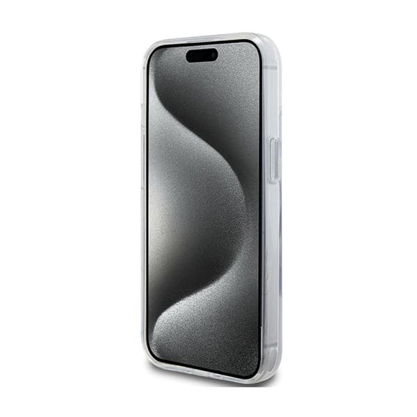 Karl Lagerfeld Sormusteline Choupette Head MagSafe - iPhone 15 -kotelo (valkoinen)