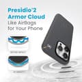Pikkukuva 4 / 10: Speck Presidio2 Pro ClickLock & MagSafe - iPhone 15 Pro -kotelo (hiilenharmaa / viileä pronssi)