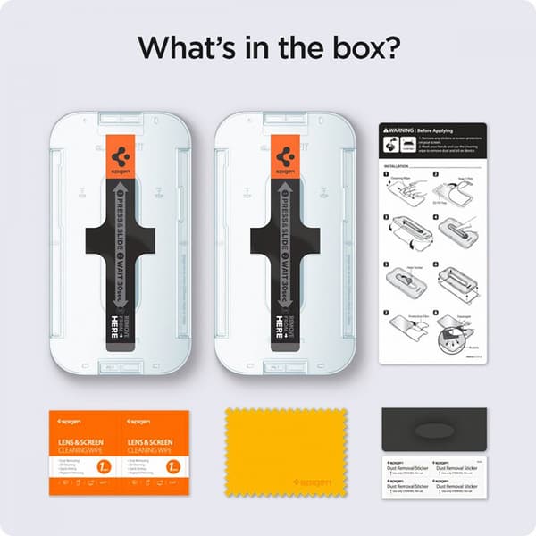 Spigen GLAS.TR EZ FIT Privacy 2-Pack - Hærdet glas med privatlivsfilter til iPhone 14 / iPhone 13 Pro / iPhone 13 2 stk.