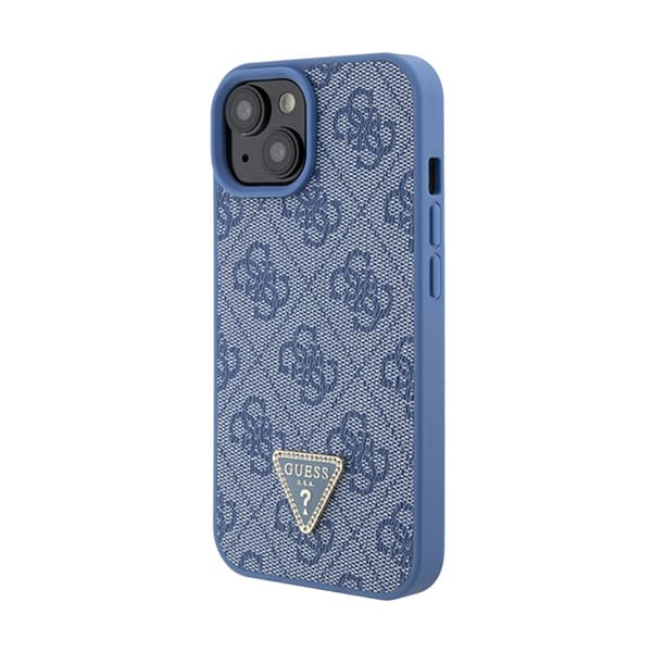 Guess Crossbody 4G metallilogo - iPhone 15 -kotelo (sininen)