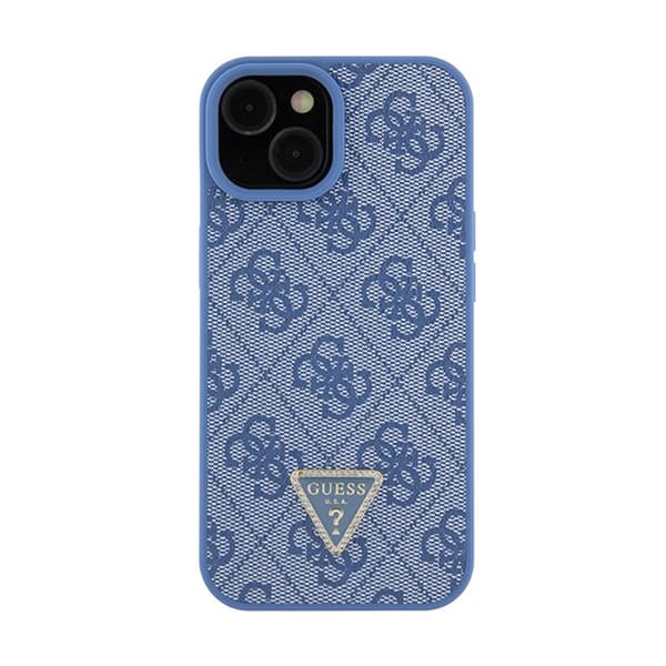 Guess Crossbody 4G metallilogo - iPhone 15 -kotelo (sininen)
